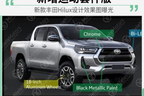 皮卡+运动套件+牛头标 丰田新款Hilux设计图曝光