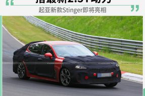 搭2.5T动力 起亚新款高性能轿跑Stinger将亮相