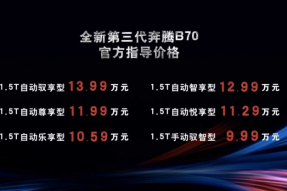 新国民家轿    全新第三代奔腾B70售9.99万起